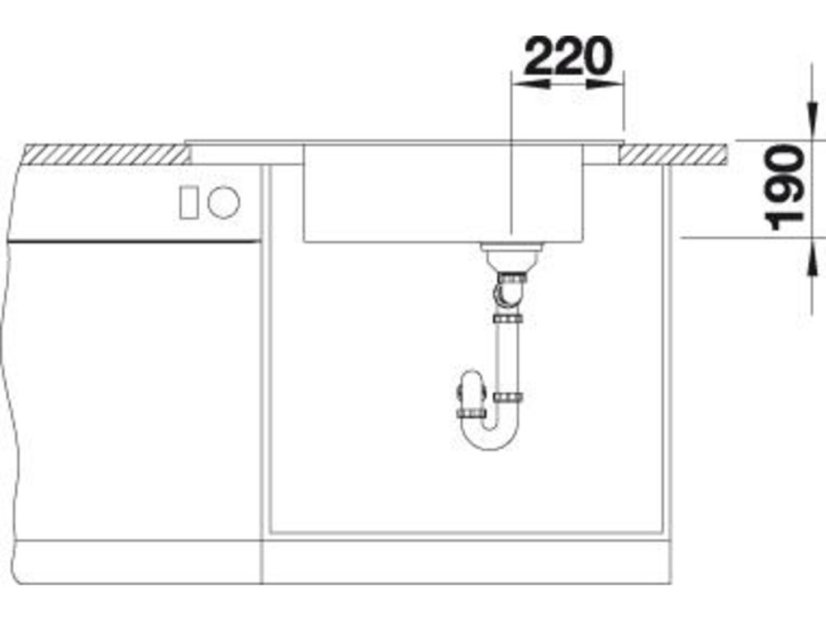 Granitový dřez Blanco ELON XL 8 S Černá