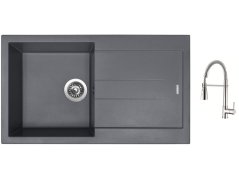 Set Sinks AMANDA 860 Titanium + baterie Sinks MIX 35 PROF S chrom