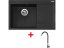 Sinks RIM 780 L Granblack + Elasta nerez/čierná