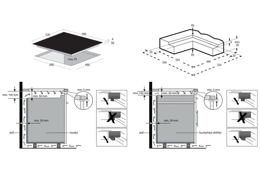Indukčná doska s flexi zónou Concept IDV5760 SINFONIA - 11