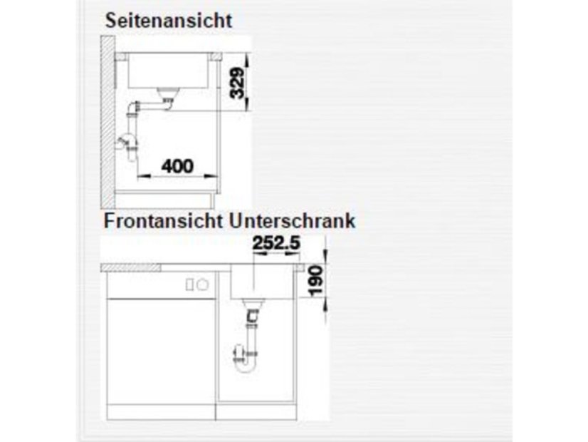 Granitový dřez Blanco LEGRA 45 S bílá