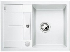 Granitový dřez Blanco METRA 45 S Compact Silgranit bílá oboustranné provedení s excentrem
