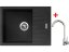 Sinks PERFECTO 650 Metalblack + ARCO celonerezová
