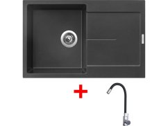 Sinks ULTIMA 790 Metalblack + Elasta nerez/čierná Sinks ULTIMA 790 Metalblack + Elasta nerez/čierná