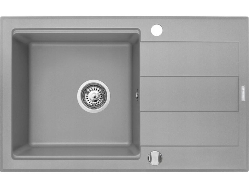 Granitový dřez Pyramis Sparta Plus Lux 78x48 1B 1D šedá