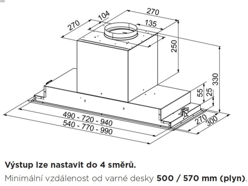Vestavná digestoř Faber VICTORY 2. 0 X A54