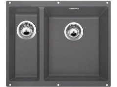 Granitový drez Blanco SUBLINE 340/160 U sivá skala bez tiahla drez vpravo
