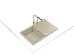 Granitový dřez Teka CLIVO 45 B-TQ 1B 1D Topaz