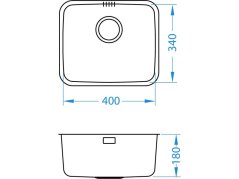 Nerezový drez Alveus Luno 20
