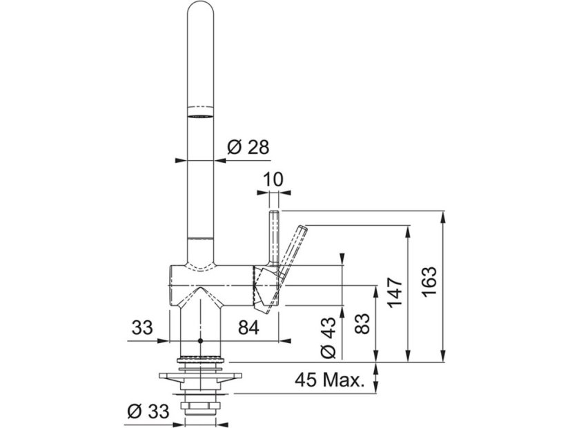 Dřezová baterie Franke FN 4089.901 Active New Matná černá