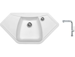 Set Sinks NAIKY 980 Milk + batéria Sinks SLIM S2 kartáčovaná
