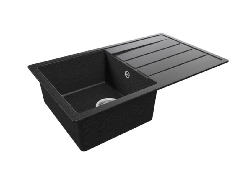Granitový drez Teka COMFOR 45 B-TQ 1B 1D Čierna metalická - 3