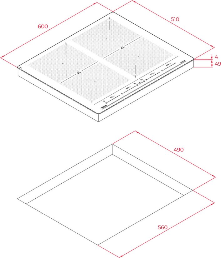 Indukčná varná doska Teka IZF 64600 MSP BK