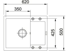 Granitový dřez Franke MRG 611-62 Šedá břidlice