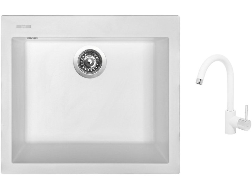 Set Sinks CUBE 560 Milk + batéria Sinks MIX 35 Milk