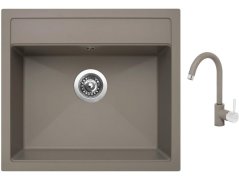 Set Sinks SOLO 560 Truffle + batéria Sinks MIX 35 Truffle