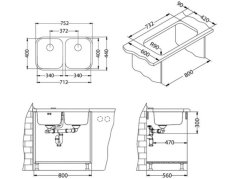 Nerezový drez Alveus Duo 30 U F