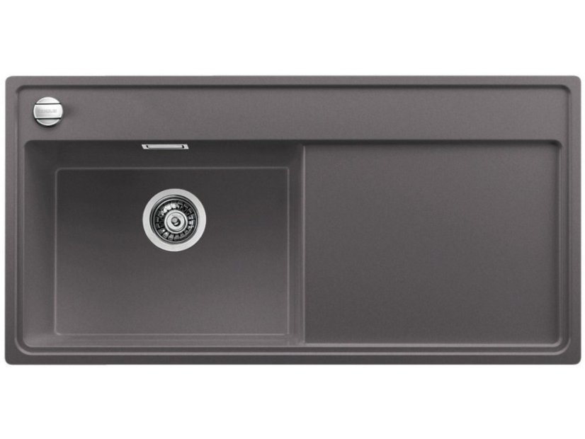 Granitový dřez Blanco ZENAR XL 6 S Silgranit šedá skála dřez vlevo s excentrem