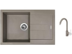 Set Sinks AMANDA 780 Truffle + batéria Sinks MIX 35 Truffle