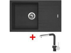 Set Sinks Linea 780 Granblack + Mix 3 P GR Set Sinks Linea 780 Granblack + Mix 3 P GR