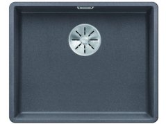 Granitový dřez Blanco SUBLINE 500 F InFino šedá skála bez táhla