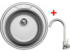 Sinks ROUND 510 + ARCO celonerezová