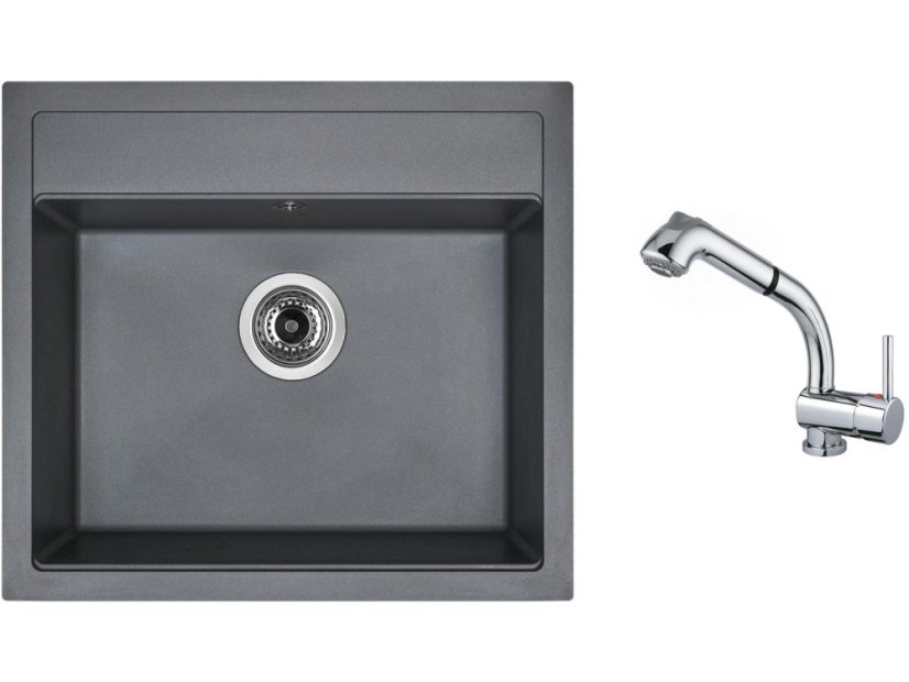 Set Sinks SOLO 560 Titanium + batéria Sinks MIX 3 S Chróm