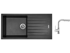 Set Sinks PERFECTO 1000 Metalblack + baterie Sinks ENIGMA S chrom Set Sinks PERFECTO 1000 Metalblack + baterie Sinks ENIGMA S chrom