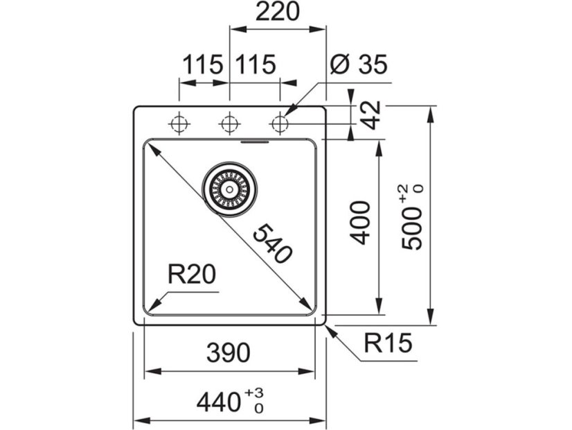 Granitový dřez Franke MRG 610-39 FTL Bílá led