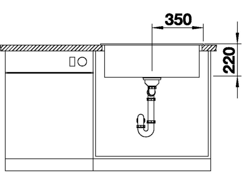 Granitový dřez Blanco PLEON 8 tartufo