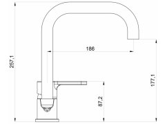 Dřezová baterie Sinks CORNIA lesklá