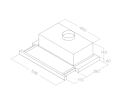 Digestor Elica Elite 14 LUX BL/A/60