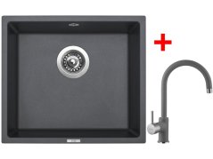 Set Sinks Frame 457 Titanium + Vitalia GR