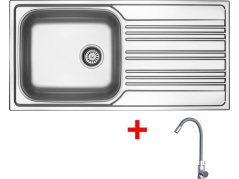 Sinks STAR 1000 XXL + ELASTA nerez/šedá