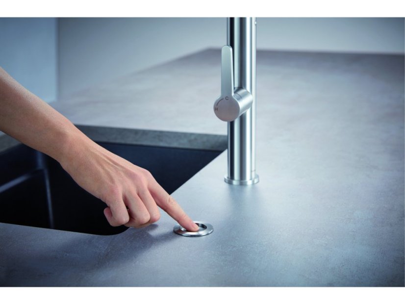 Blanco PushControl - nerez ovládanie výpuste InFino