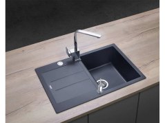 Granitový dřez Concept DG10C45dg Cubis Tmavě šedý