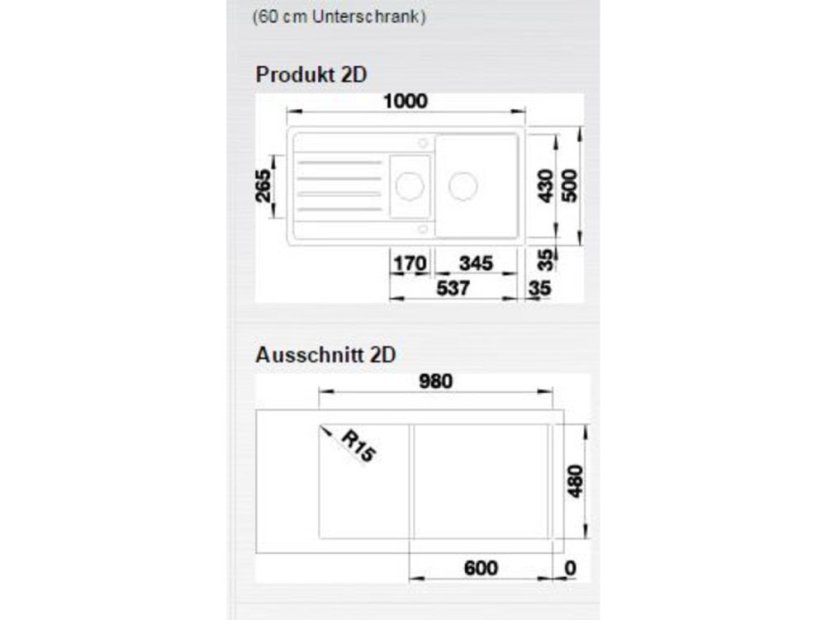 Granitový drez Blanco LEGRA 6 S čierna