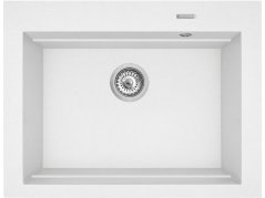 Granitový dřez Pyramis Siros 67 x 51,5 Bílá