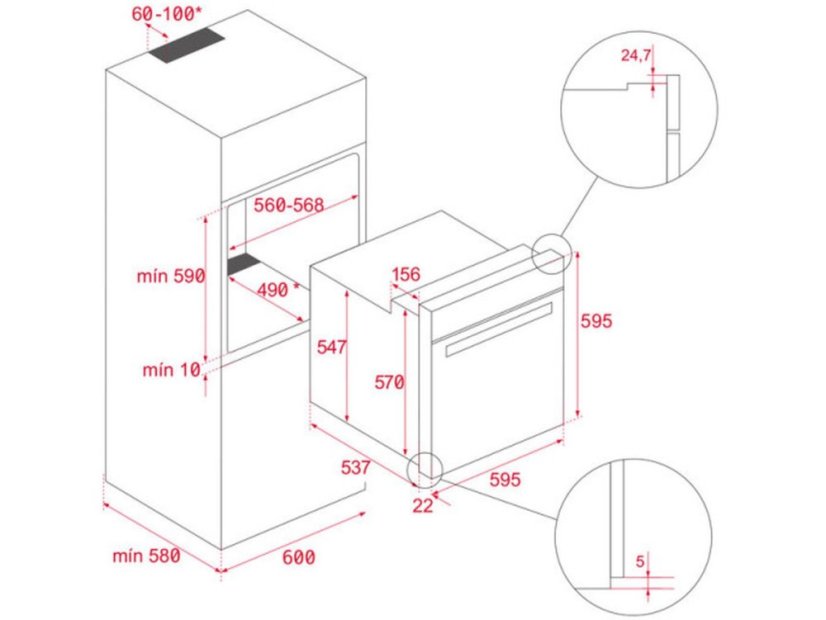 Vstavaná rúra Teka HLB 8510 P BK MAESTRO PIZZA