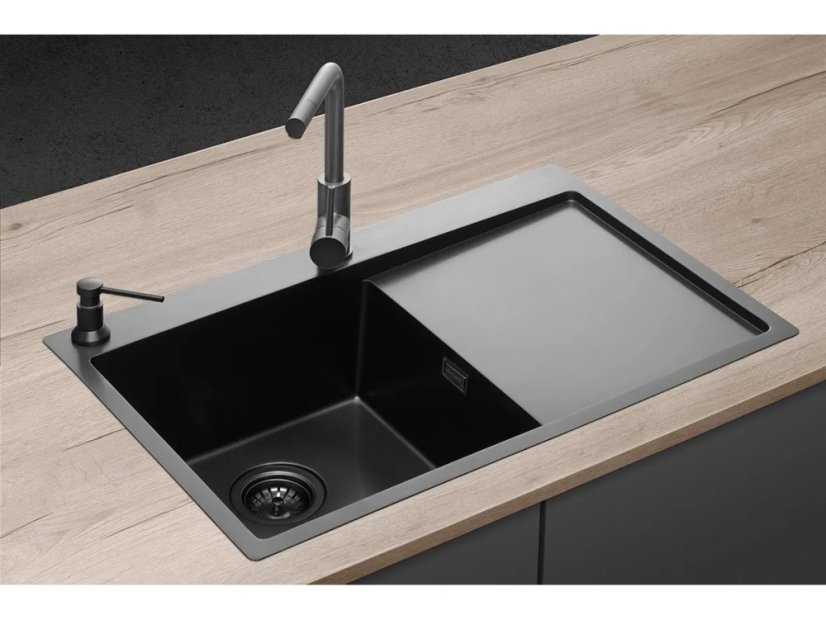 Nerezový drez Concept NANO coat TITANIA ľavý DNN1045dsl