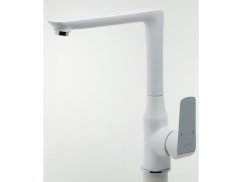 Dřezová baterie Nobless Tina bílá/chrom