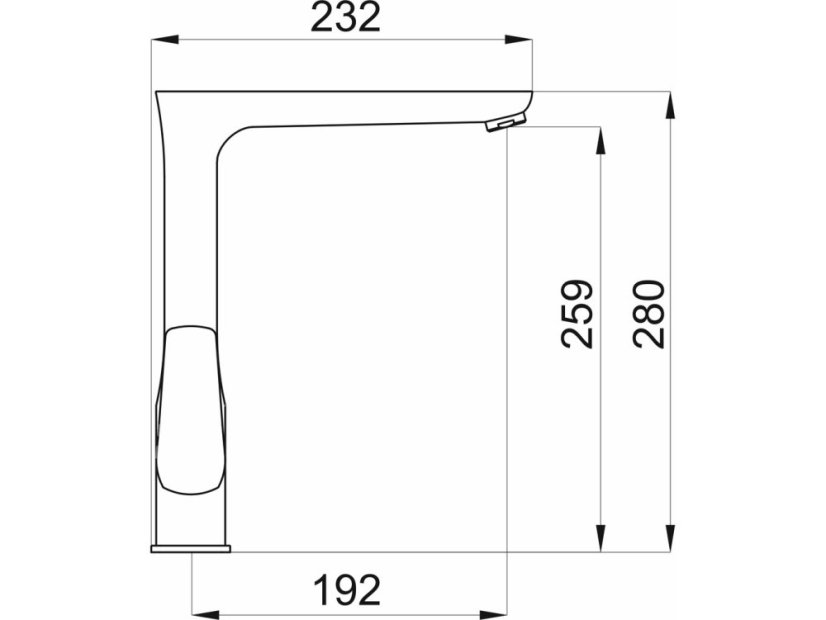 Dřezová baterie Metalia 58 černý mat