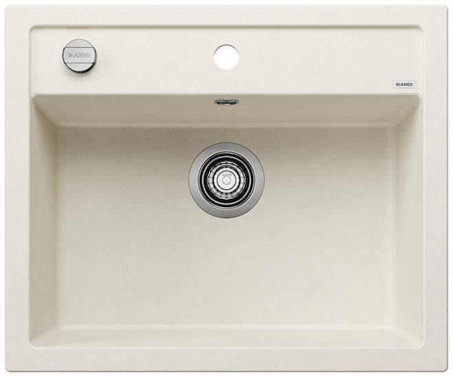Granitový drez Blanco DALAGO 6 bielá soft s excentrom