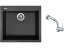 Set Sinks CUBE 560 Granblack + baterie Sinks MIX 3 S Chrom