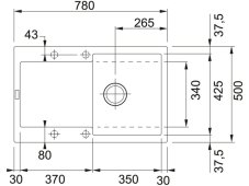 Granitový dřez Franke MRG 611 Bílá-led