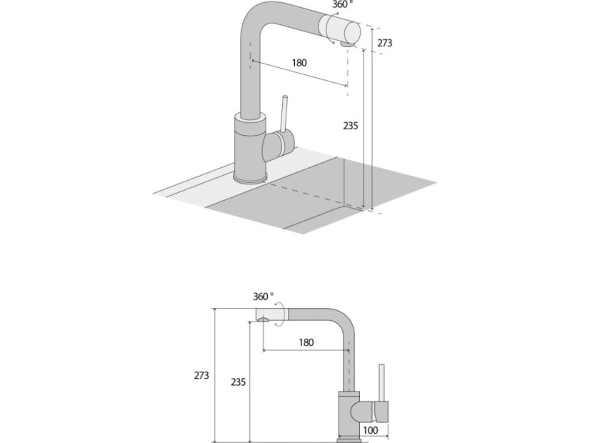 Dřezová baterie Concept BDG4327bc Černá - 4