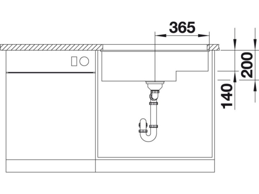 Nerezový dřez Blanco SUBLINE 700 U Level InFino káva dřez vlevo a nerez košem