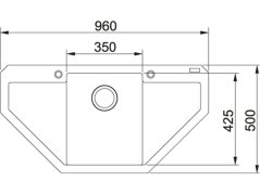 Granitový drez Franke MRG 612 E Šedý kameň