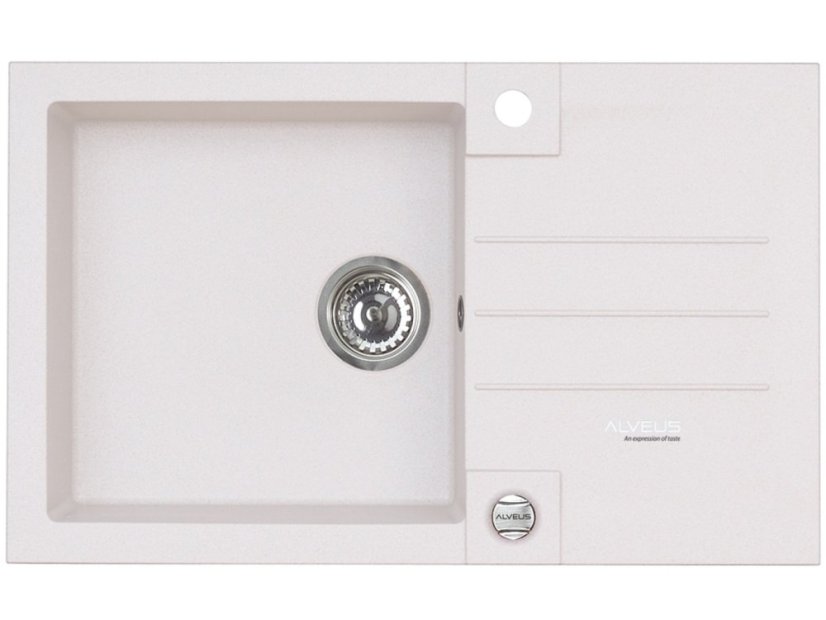 Granitový drez Alveus ROCK 130 biela