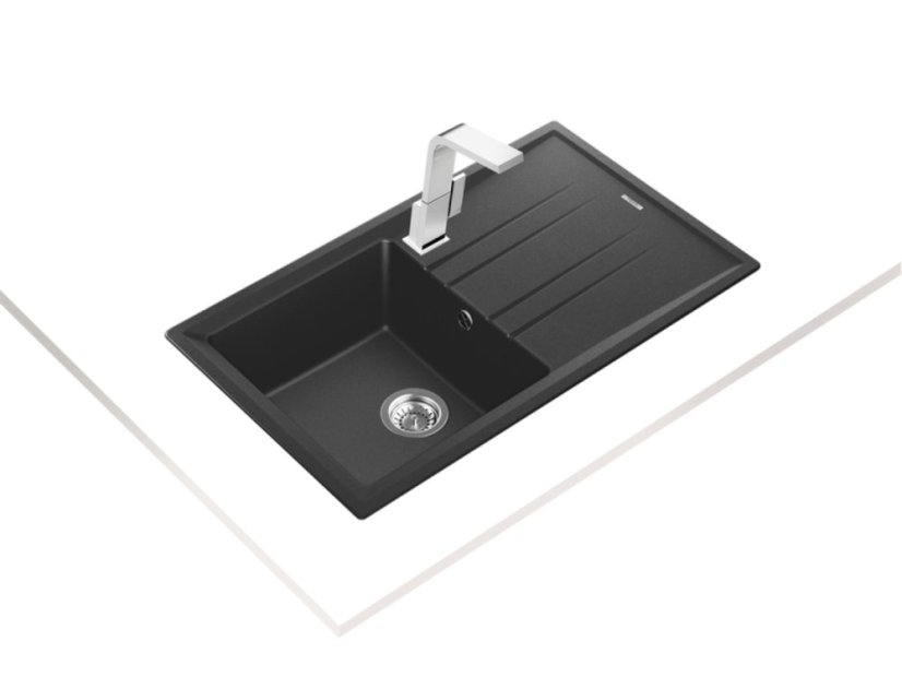 Granitový dřez Teka STONE 50 B-TG 1B 1D Asfalt